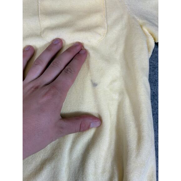 YLLW The Label Button Up Shirt Womens XL Yellow Crush It Today Short Sleeve NWT - Picture 5 of 9